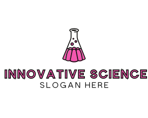 Jelly Science Lab Experiment logo design