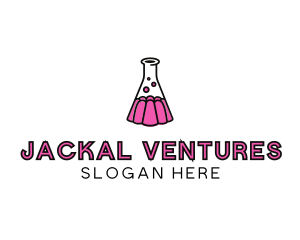 Jelly Science Lab Experiment logo design