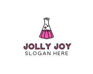 Jelly Science Lab Experiment logo design