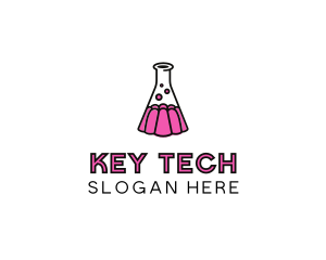 Jelly Science Lab Experiment logo design