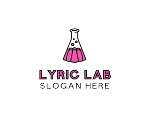 Jelly Science Lab Experiment logo design