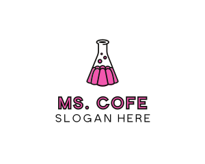 Jelly Science Lab Experiment logo design