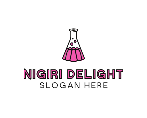 Jelly Science Lab Experiment logo design