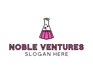 Jelly Science Lab Experiment logo design