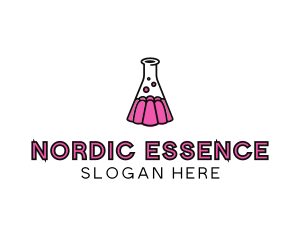 Jelly Science Lab Experiment logo design