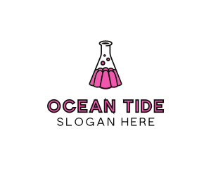 Jelly Science Lab Experiment logo design