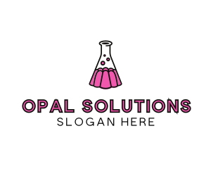 Jelly Science Lab Experiment logo design