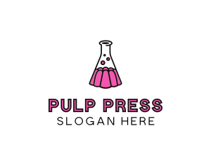 Jelly Science Lab Experiment logo design