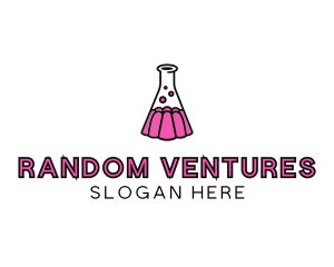 Jelly Science Lab Experiment logo design