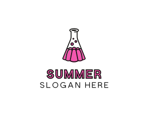 Jelly Science Lab Experiment logo design