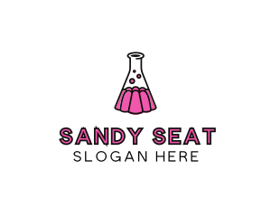 Jelly Science Lab Experiment logo design