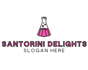 Jelly Science Lab Experiment logo design