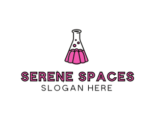 Jelly Science Lab Experiment logo design