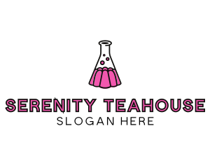 Jelly Science Lab Experiment logo design