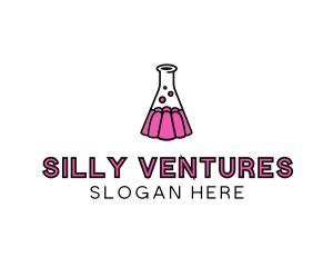 Jelly Science Lab Experiment logo design