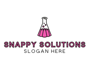 Jelly Science Lab Experiment logo design