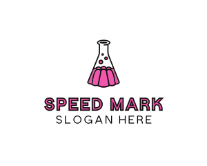 Jelly Science Lab Experiment logo design