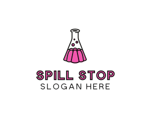 Jelly Science Lab Experiment logo design