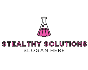 Jelly Science Lab Experiment logo design