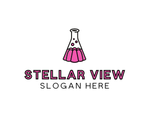 Jelly Science Lab Experiment logo design