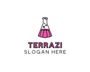 Jelly Science Lab Experiment logo design