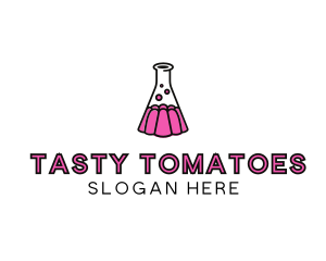 Jelly Science Lab Experiment logo design