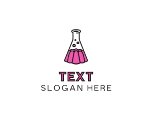 Jelly Science Lab Experiment logo design