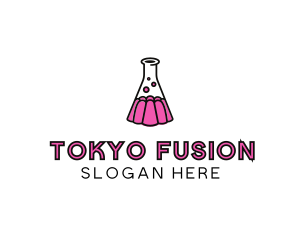 Jelly Science Lab Experiment logo design