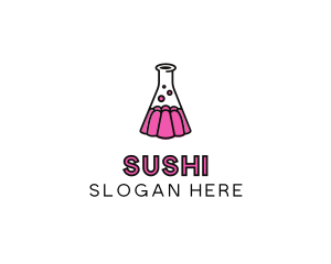 Jelly Science Lab Experiment logo design