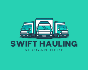 Hauling - Delivery Trucks Fleet logo design