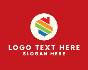Multicolor Home Letter S Logo