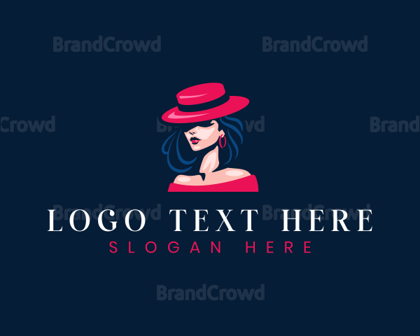 Hat Fashion Woman Logo