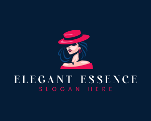 Hat Fashion Woman logo design