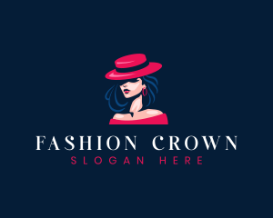 Hat Fashion Woman logo design