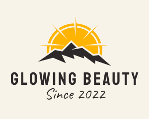 Mountain Range - Sunset Mountain Outdoor logo design