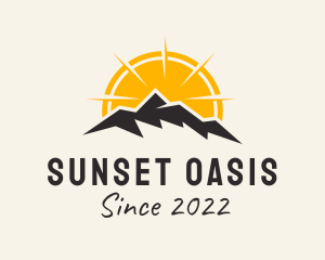 Sunset Mountain Outdoor  logo design