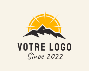 Tourism - Sunset Mountain Outdoor logo design