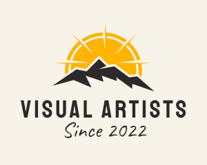 Hills - Sunset Mountain Outdoor logo design