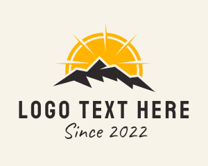 Trekking - Sunset Mountain Outdoor logo design