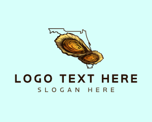 Map - Seafood Shellfish Oyster logo design