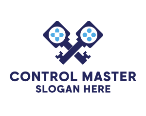 Controller - Blue Controller Console logo design