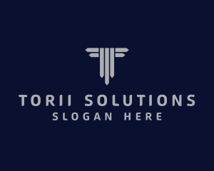 Professional Innovation Firm Letter T  logo design