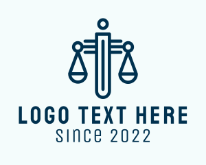 Law Enforcement - Justice Sword Law Firm logo design