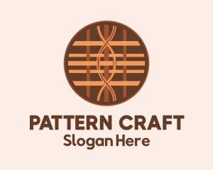 Handicraft Weaving Pattern logo design