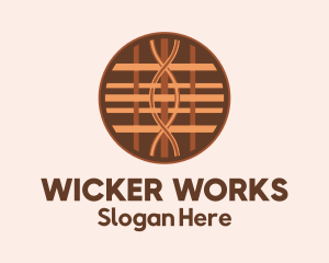 Wicker - Handicraft Weaving Pattern logo design