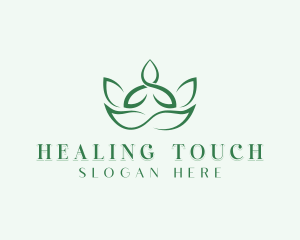 Yoga Spa Lotus logo design