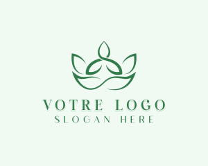 Leaf - Yoga Spa Lotus logo design