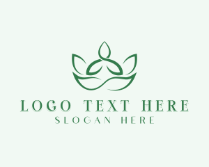 Peace - Yoga Spa Lotus logo design
