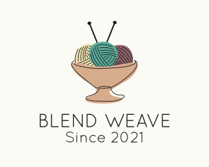 Interweave - Yarn Ball Tray logo design