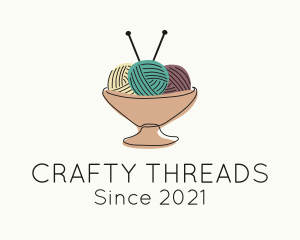 Yarn Ball Tray  logo design